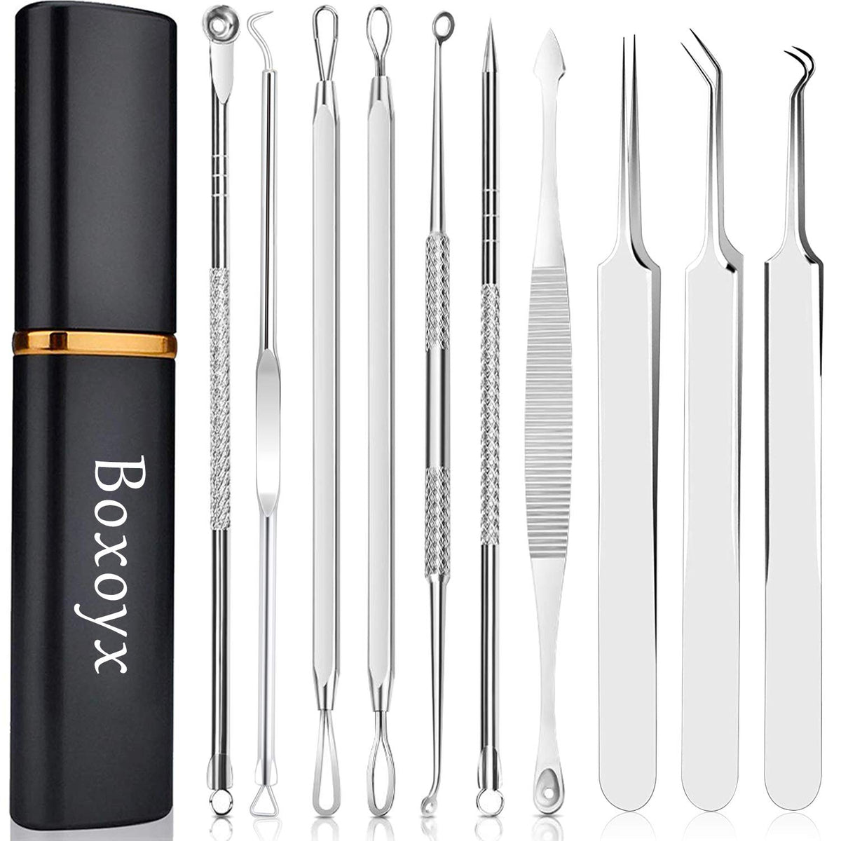 Boxoyx kit herramientas puntos negros: conjunto completo para extracción precisa.