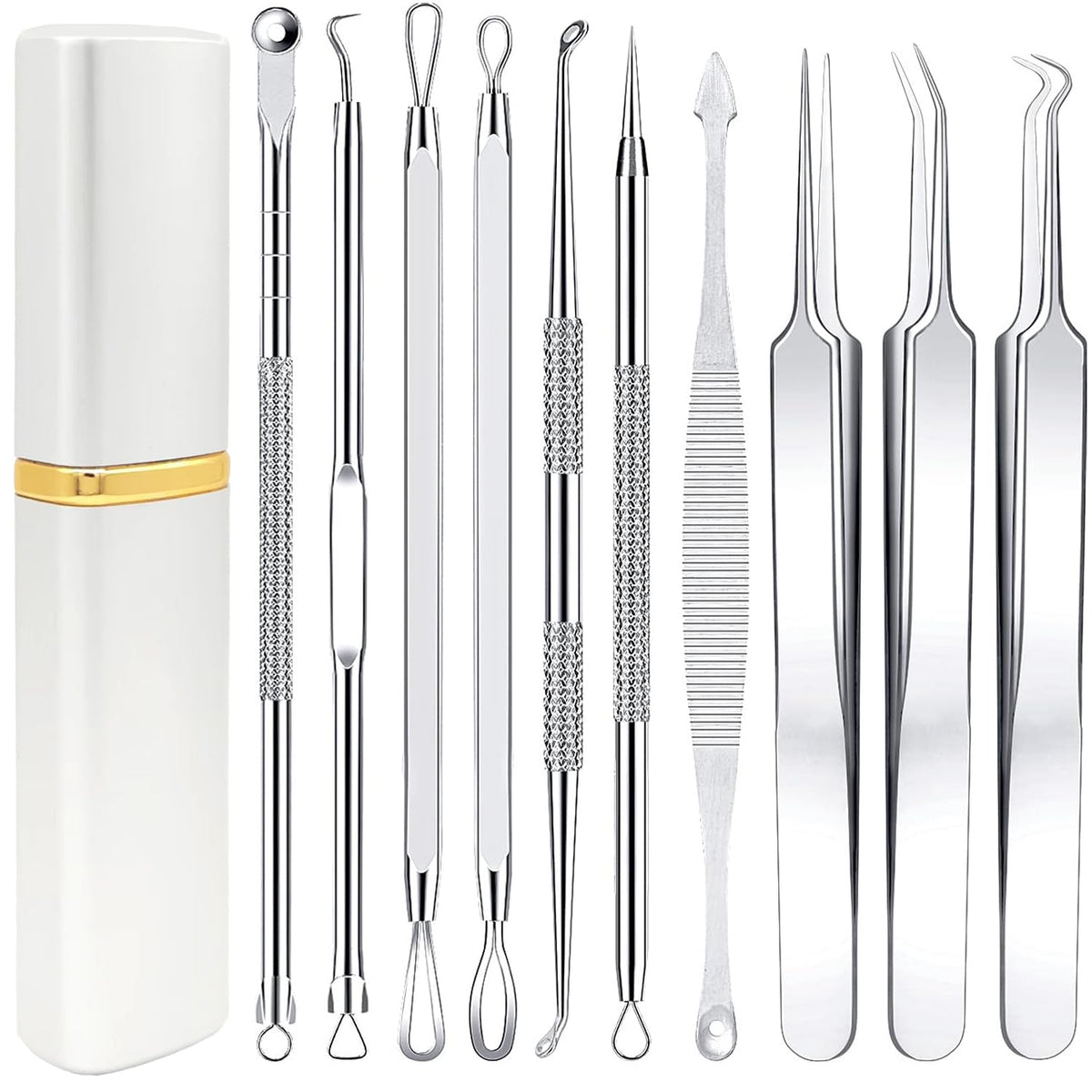 Boxoyx pimple popper tool kit case closed for portable home care