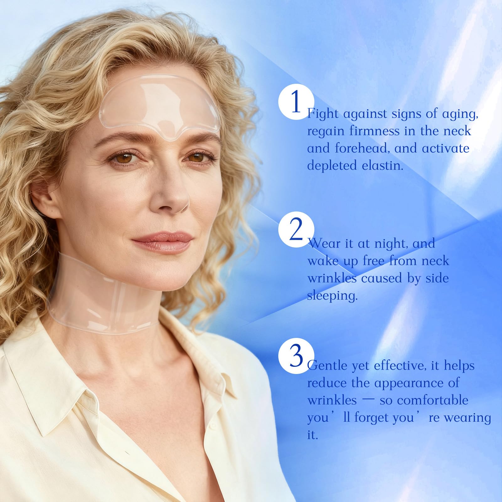 BOYAO neck patches set targets neck wrinkles and supports skin firmness during long workdays.