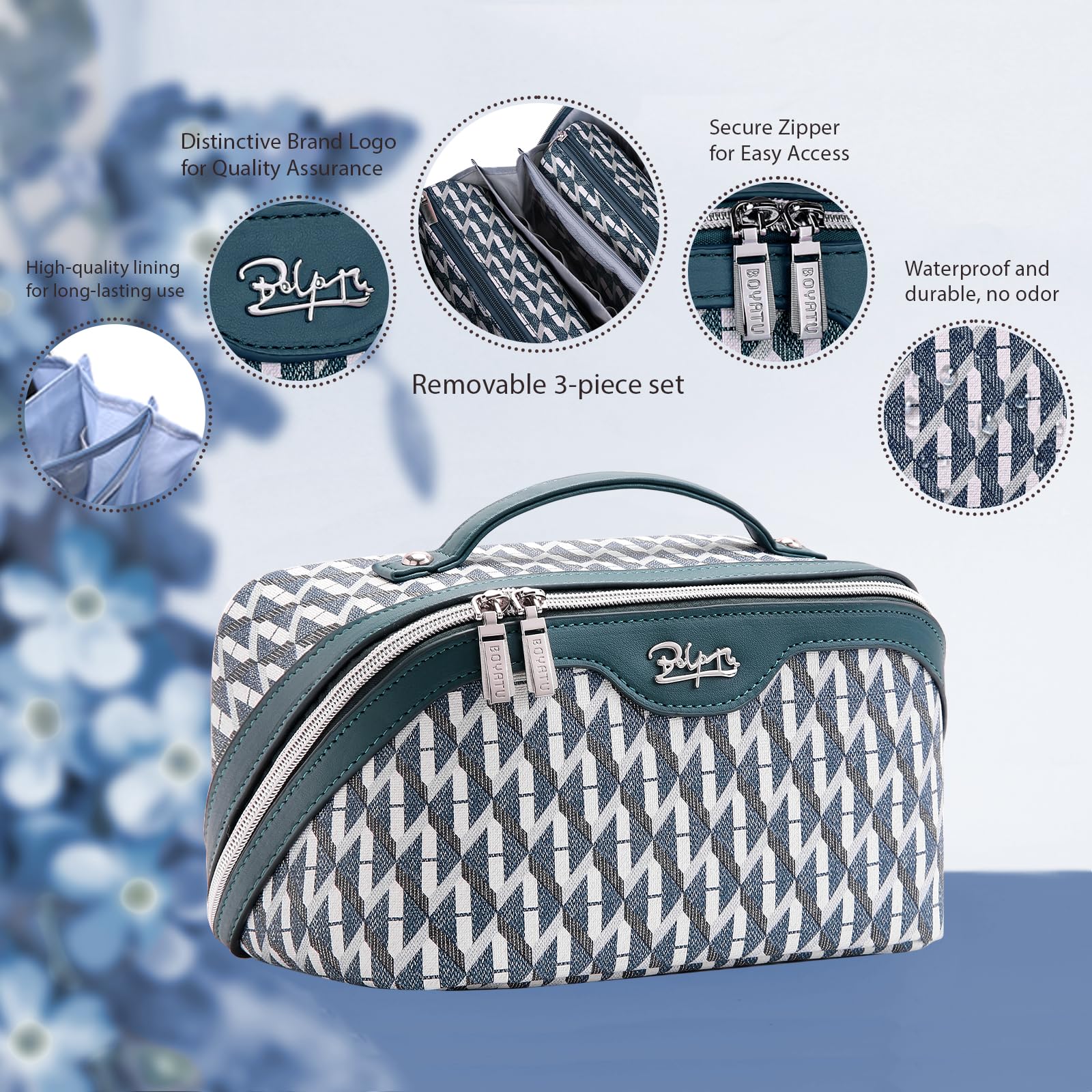 BOYATU bag with handle offers grab-and-go convenience for travel and daily routines.