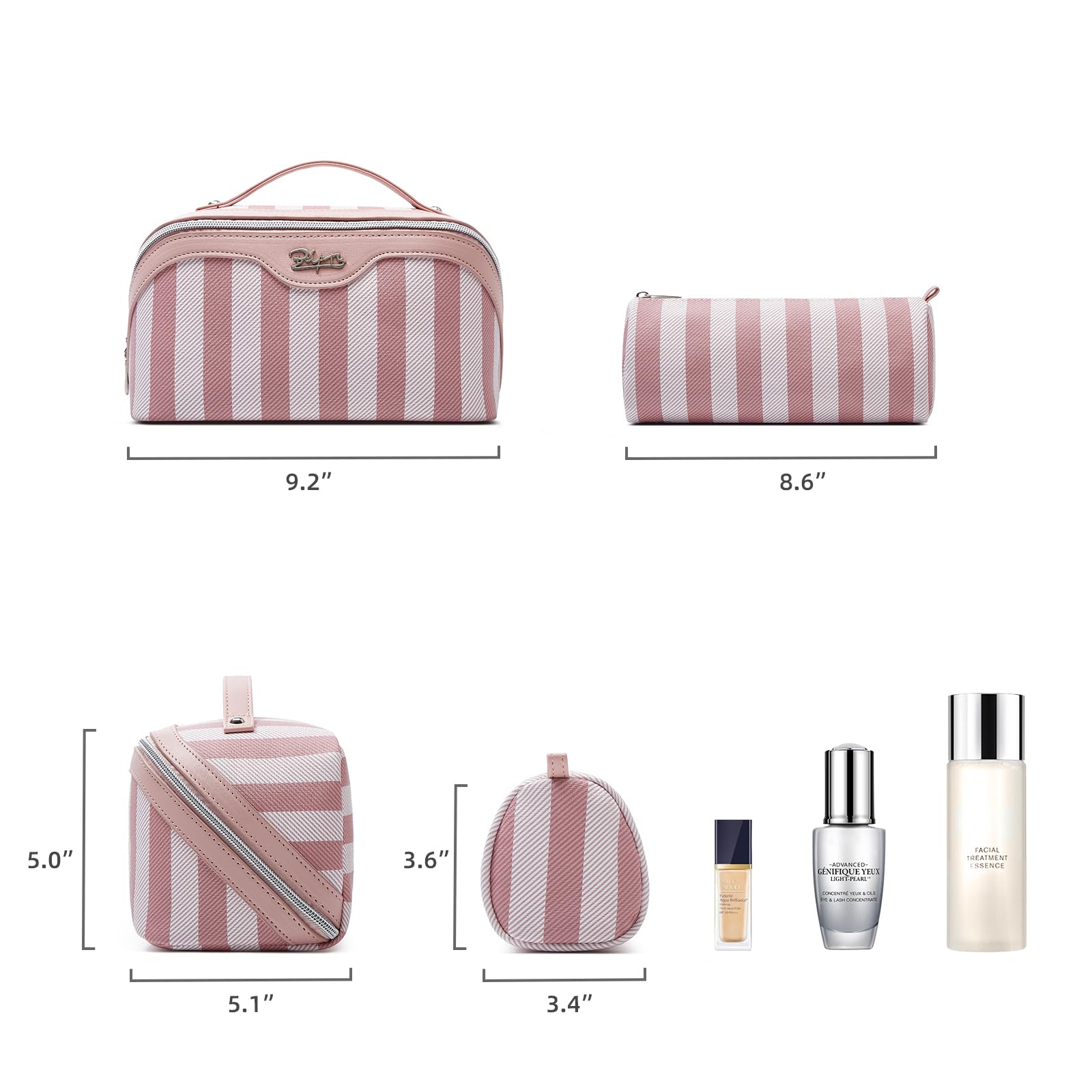 BOYATU stylish travel case in pink color complements busy travel days.