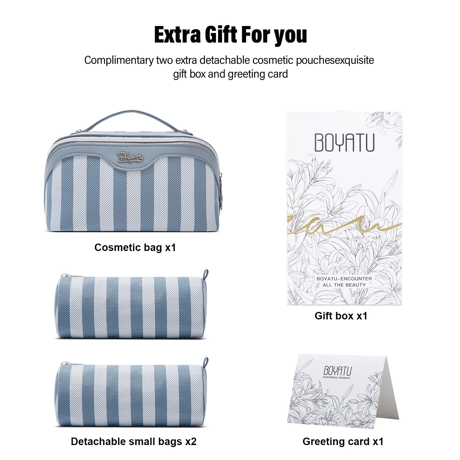 BOYATU gift box blue packaging conveys ready-to-gift appeal for special occasions.