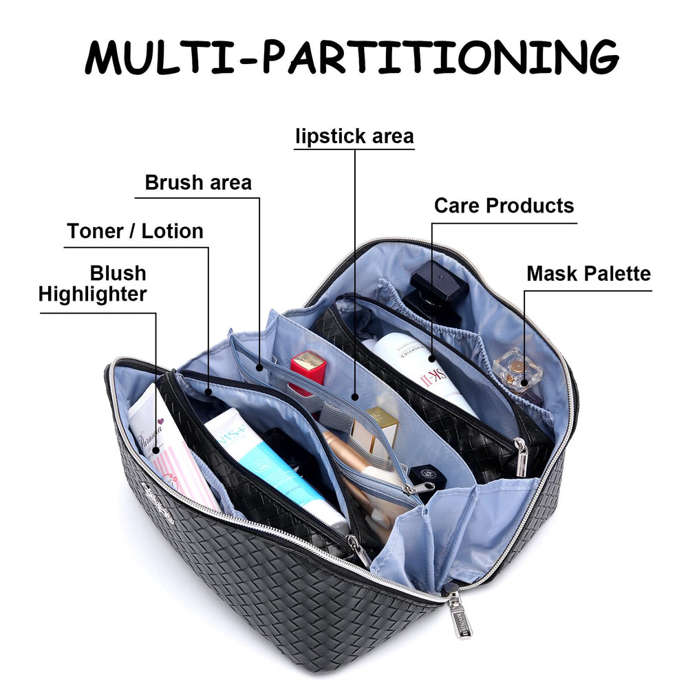 BOYATU L03 black waterproof makeup bag handheld during trips