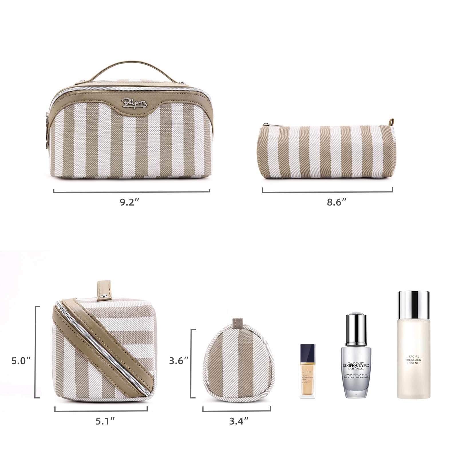 BOYATU PU leather finish adds durable, stylish appeal to travel bag.