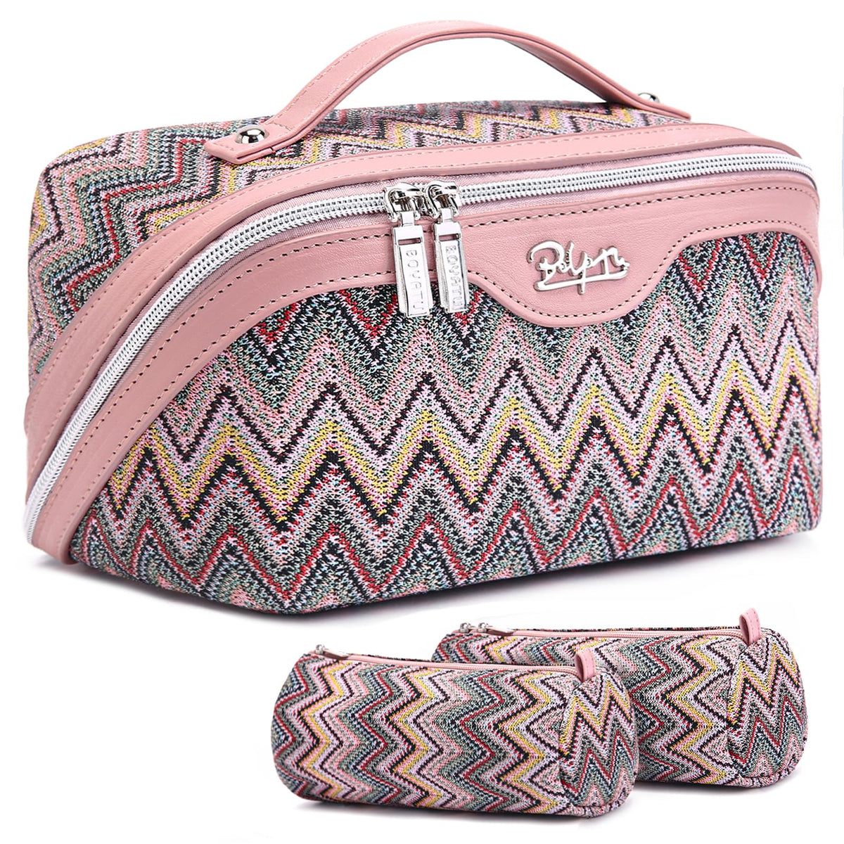 Boyatu travel makeup bag demonstrates large capacity for cosmetics on the go
