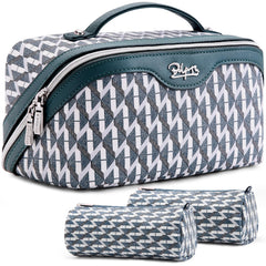 BOYATU travel makeup bag set in royal blue ideal for weekend getaways and staying organized.
