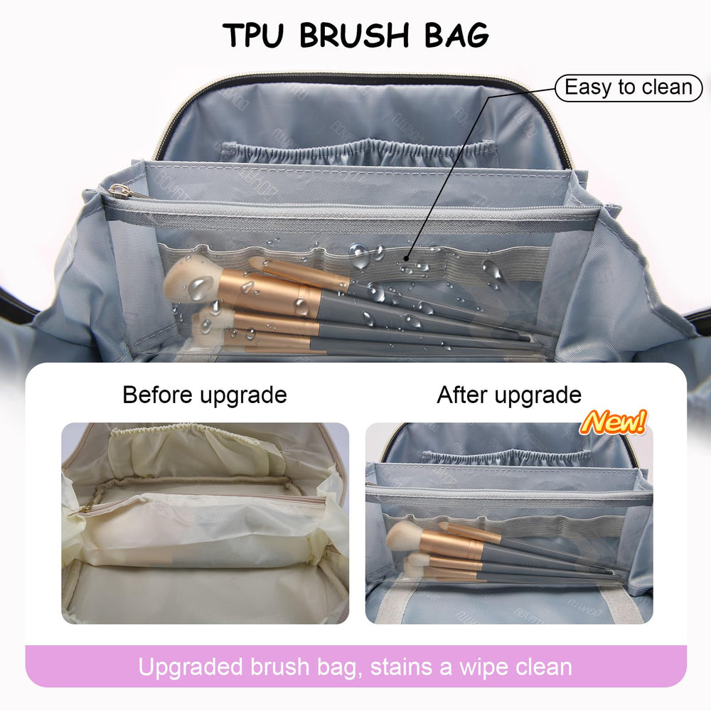 BOYATU vegan leather waterproof bag is easy to clean and stain-resistant