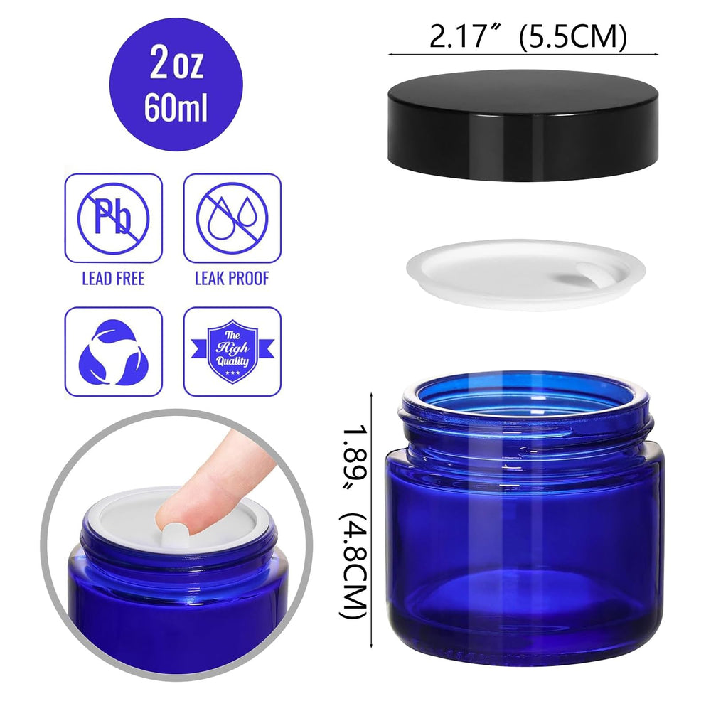 BPFY 24-pack black lids provide secure seals for makeup on the go.