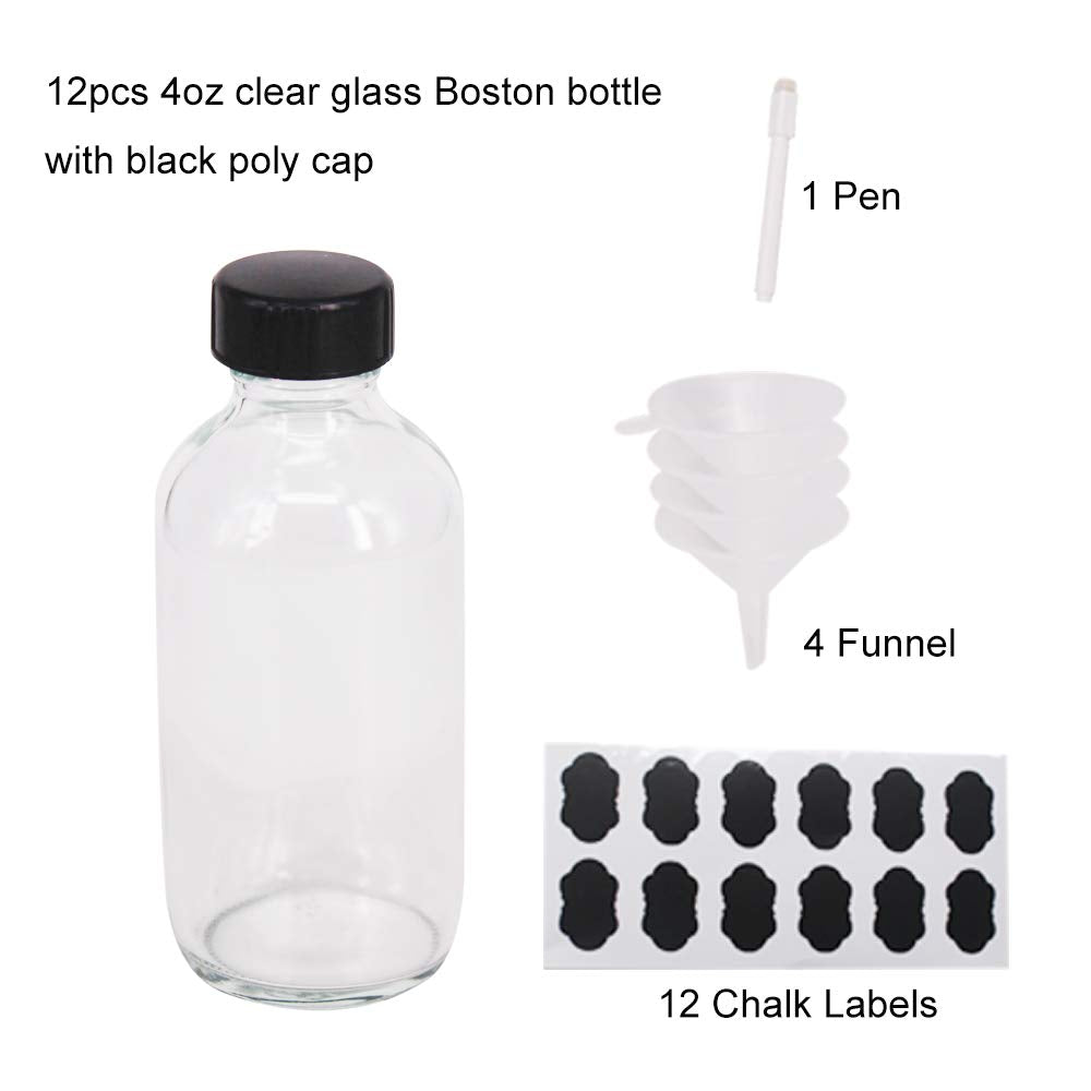 BPFY clear Boston bottle packaging shows durable glass and reuse.