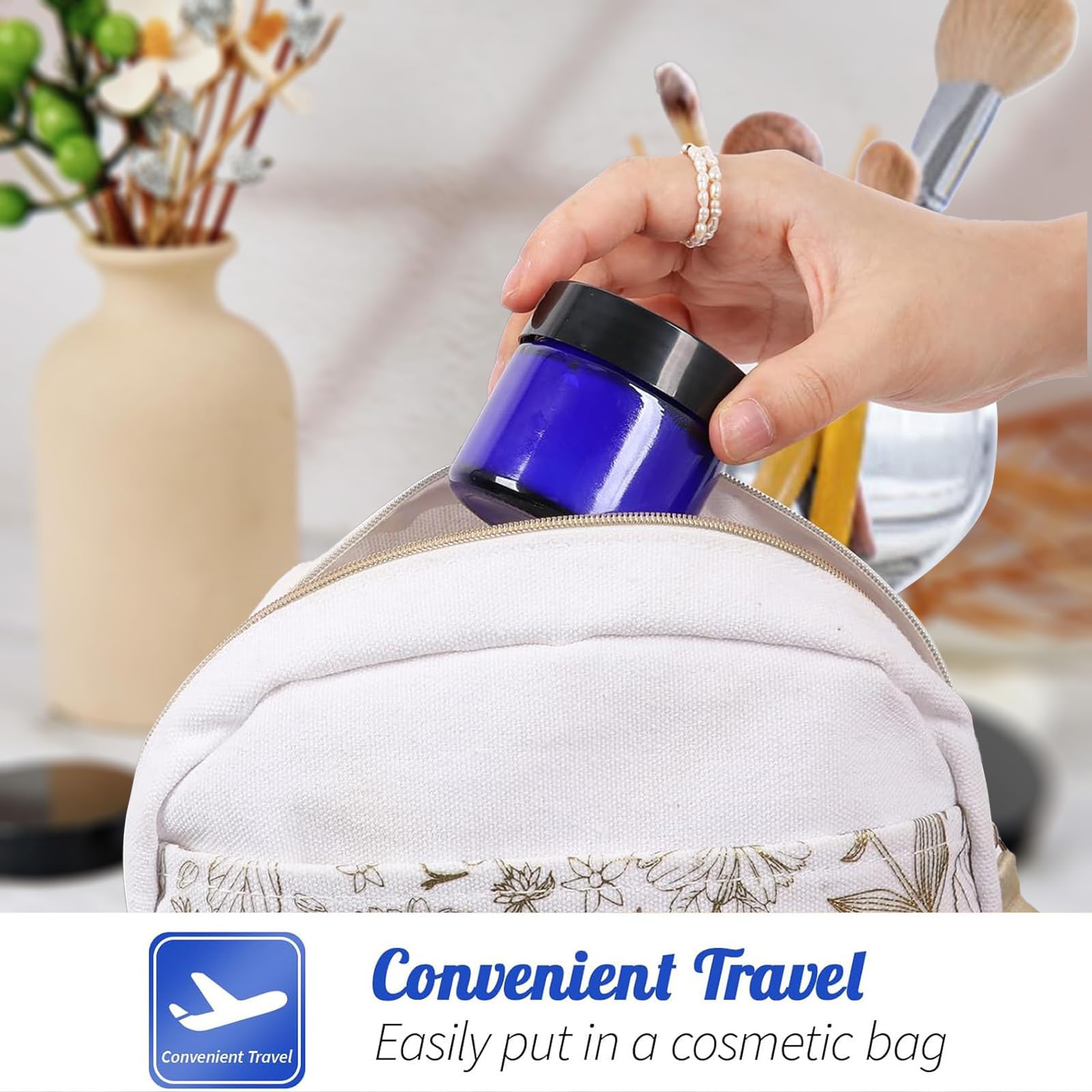 BPFY travel-friendly cosmetic jar packaging suitable for DIY scrubs and serums.