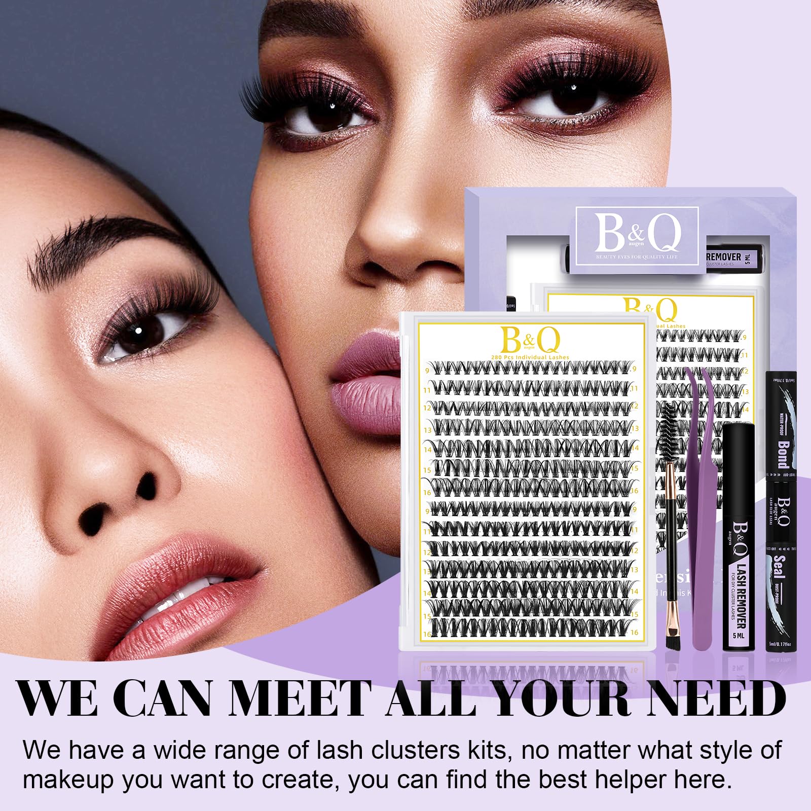 B&Qaugen at-home lash session with tweezers made easy