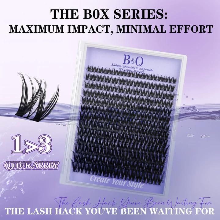 B&Qaugen Flora Lash Clusters Kit tools laid out for precise, beginner-friendly lash application.