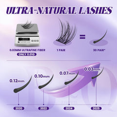 B&Qaugen invisible-band lashes blend naturally for an undetectable look