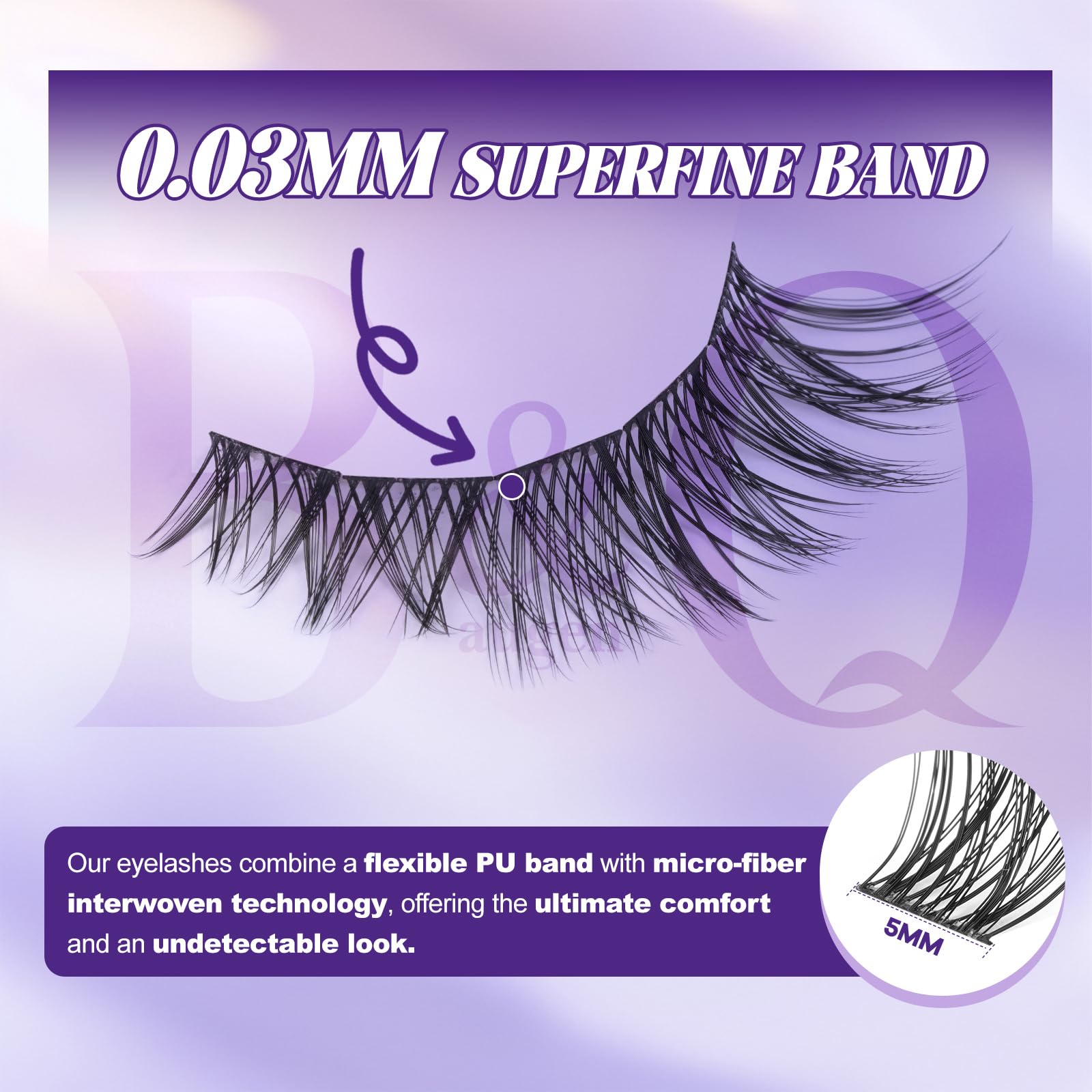 B&Qaugen lightweight fibers at 0.03mm deliver comfortable, all-day wear