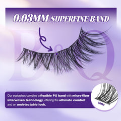 B&Qaugen lightweight fibers at 0.03mm deliver comfortable, all-day wear