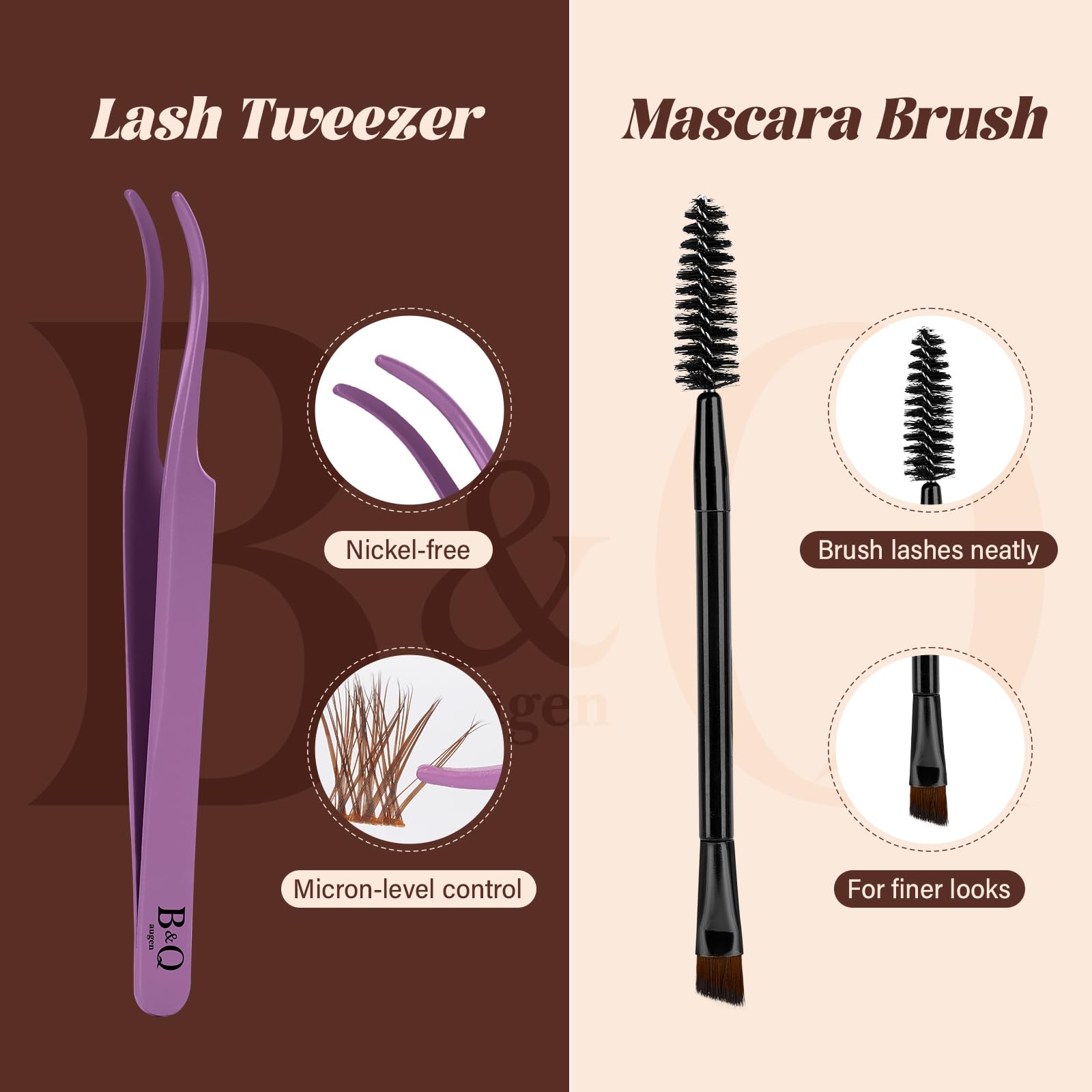 B&Qaugen Mochalash01 fairy-style lashes offer soft, whimsical charm.