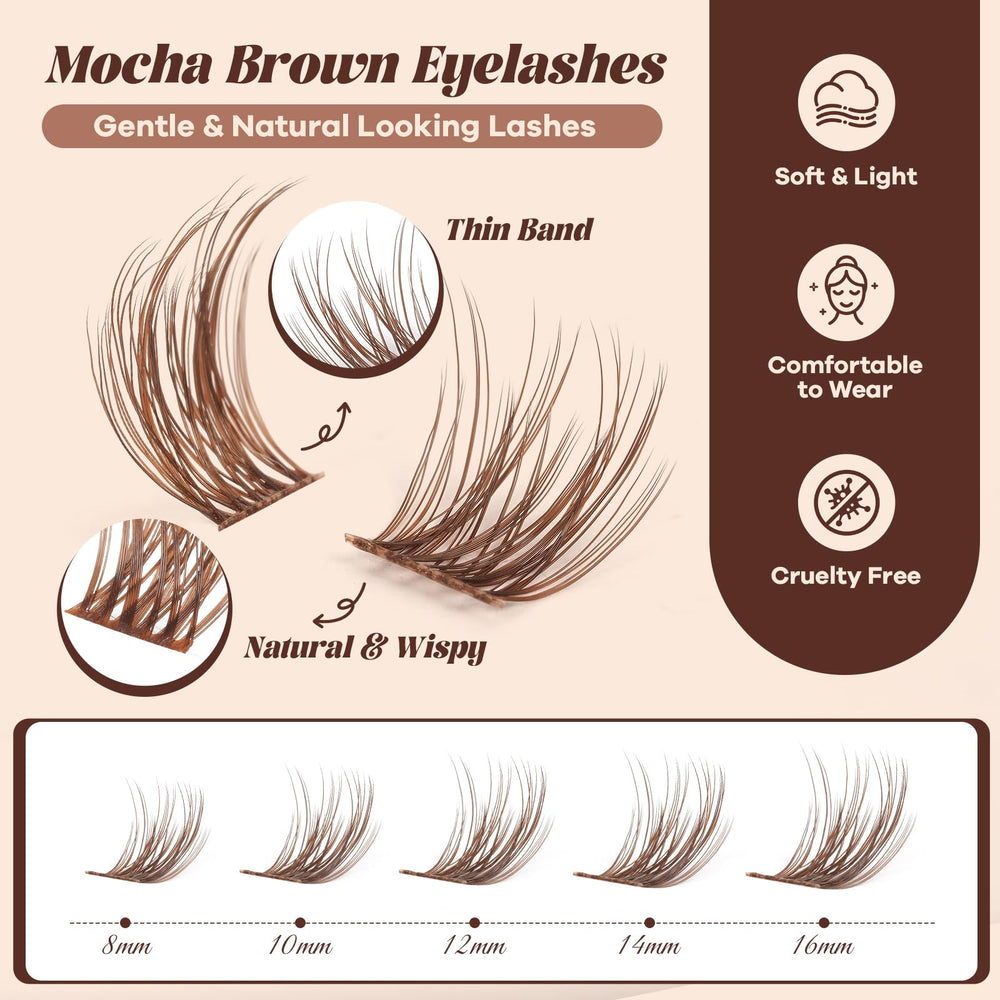 B&Qaugen Mochalash01 wispy-style lashes for effortless daytime elegance.