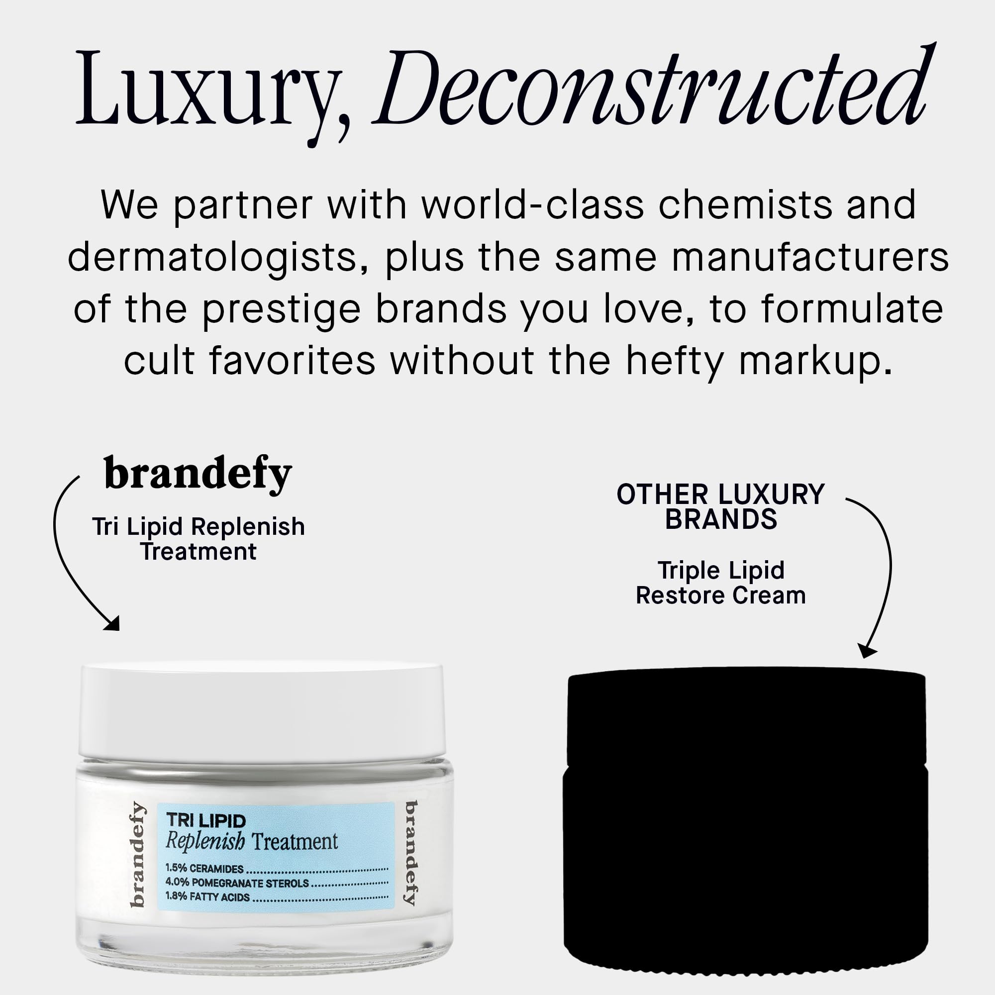 Brandefy Tri Lipid USA manufacturing label confirms made-in-USA production.
