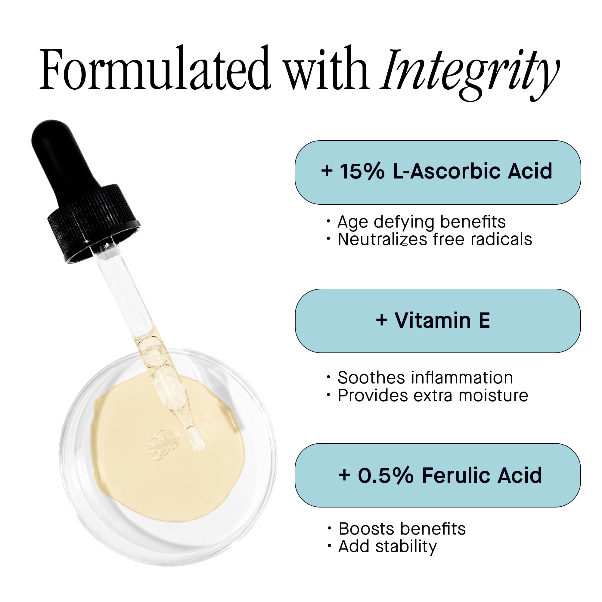 Brandefy Vitamin C Serum texture on skin indicating quick absorption