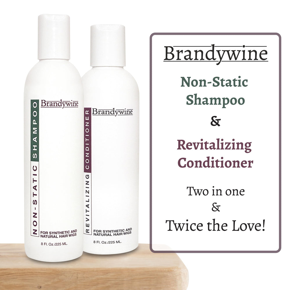Brandywine anti-static shampoo bottle pouring for residue-free styling