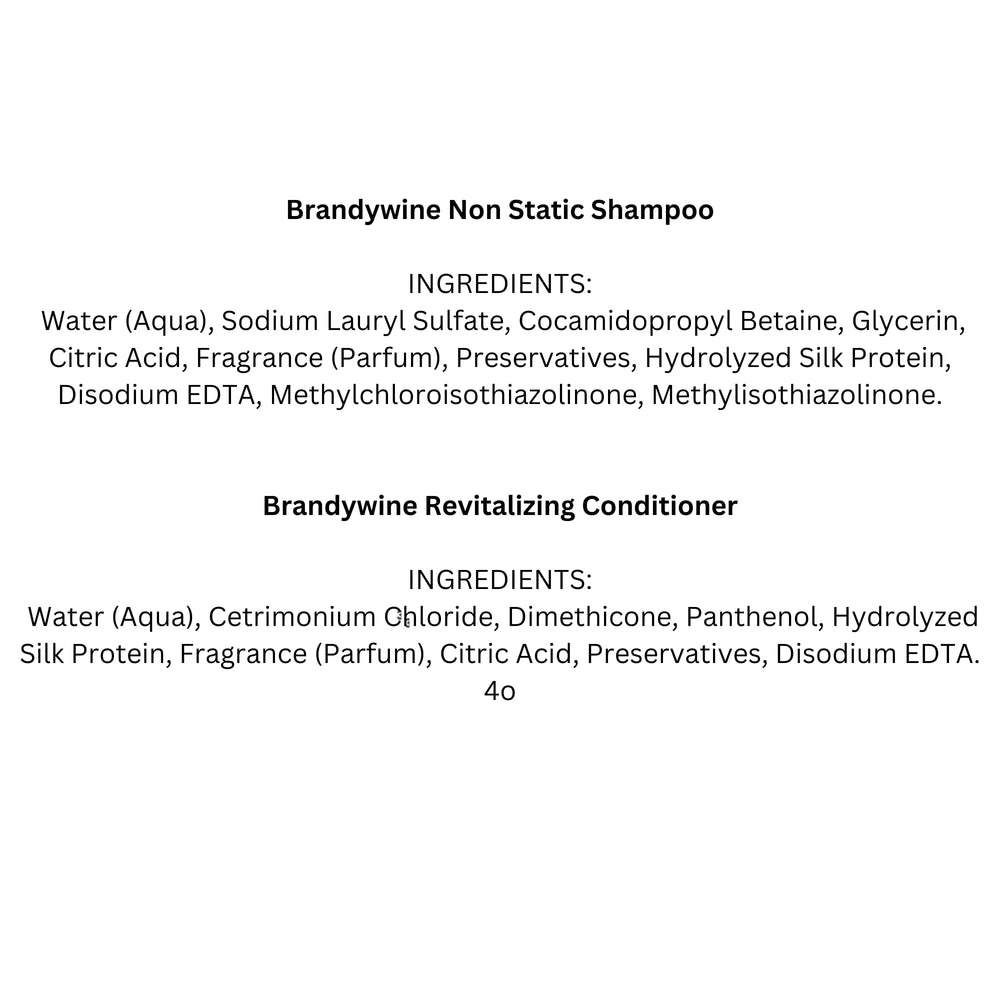 Brandywine Non Static bundle display emphasizes nourished, radiant wig fibers.