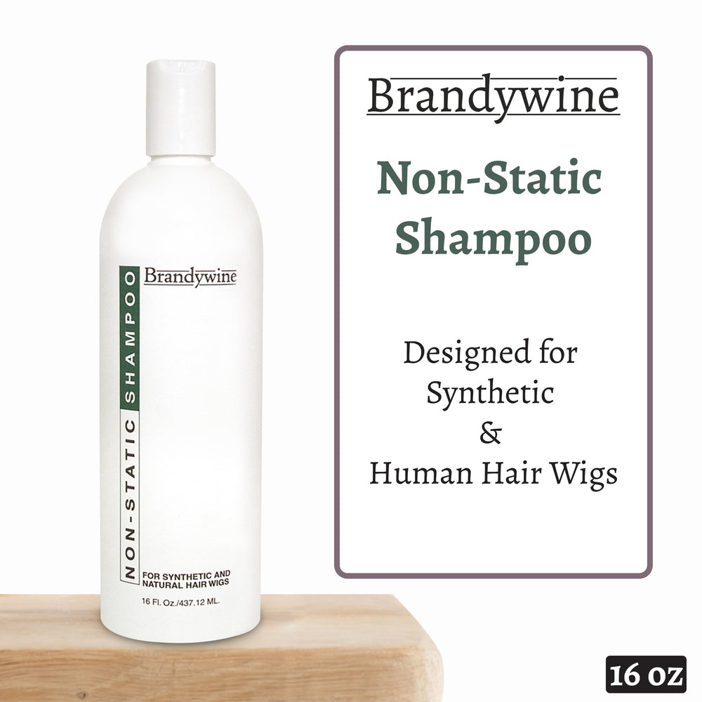 Brandywine Non-Static Shampoo lather illustrating cleansing of dirt and oil from hair.