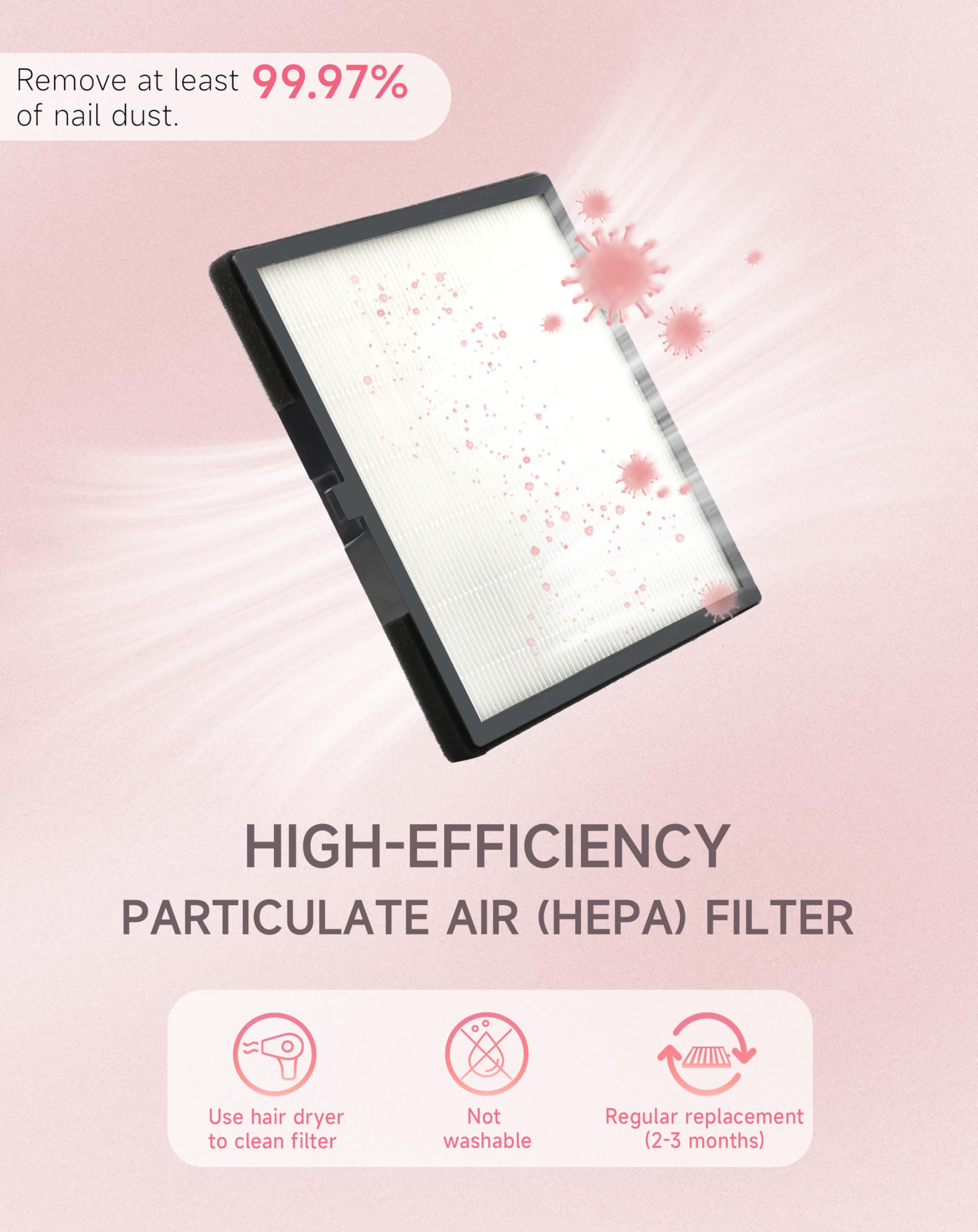 BRANTMAKER Nail Dust Collector heat-dissipation design supports stable operation.