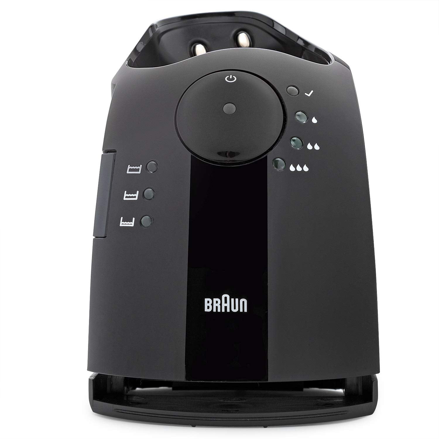 Braun replacement base compatible with Pulsonic and Select Series shavers for easy charging.