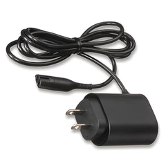 Braun replacement wall charger powers shavers for reliable travel charging.