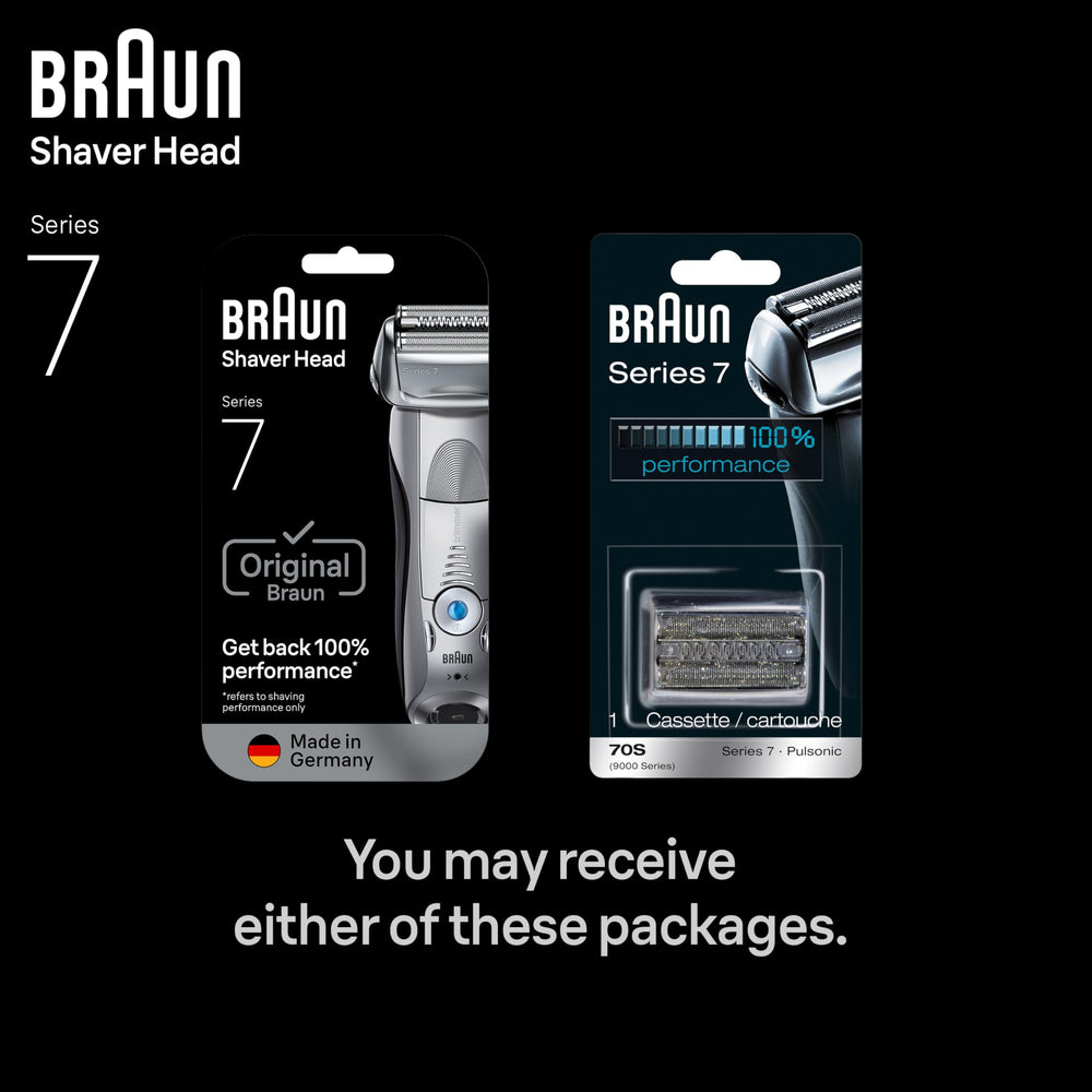 Braun Series 7 70S detailed edges image shows precise cutting geometry