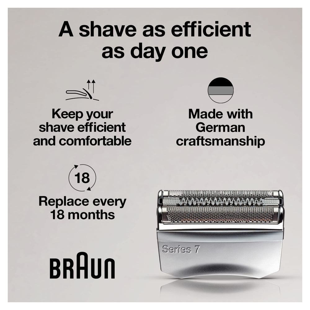 Braun Series 7 70S shaver head in package ready for replacement
