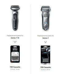 Braun Series 7 73s replacement head compatibility with models for easy upgrade