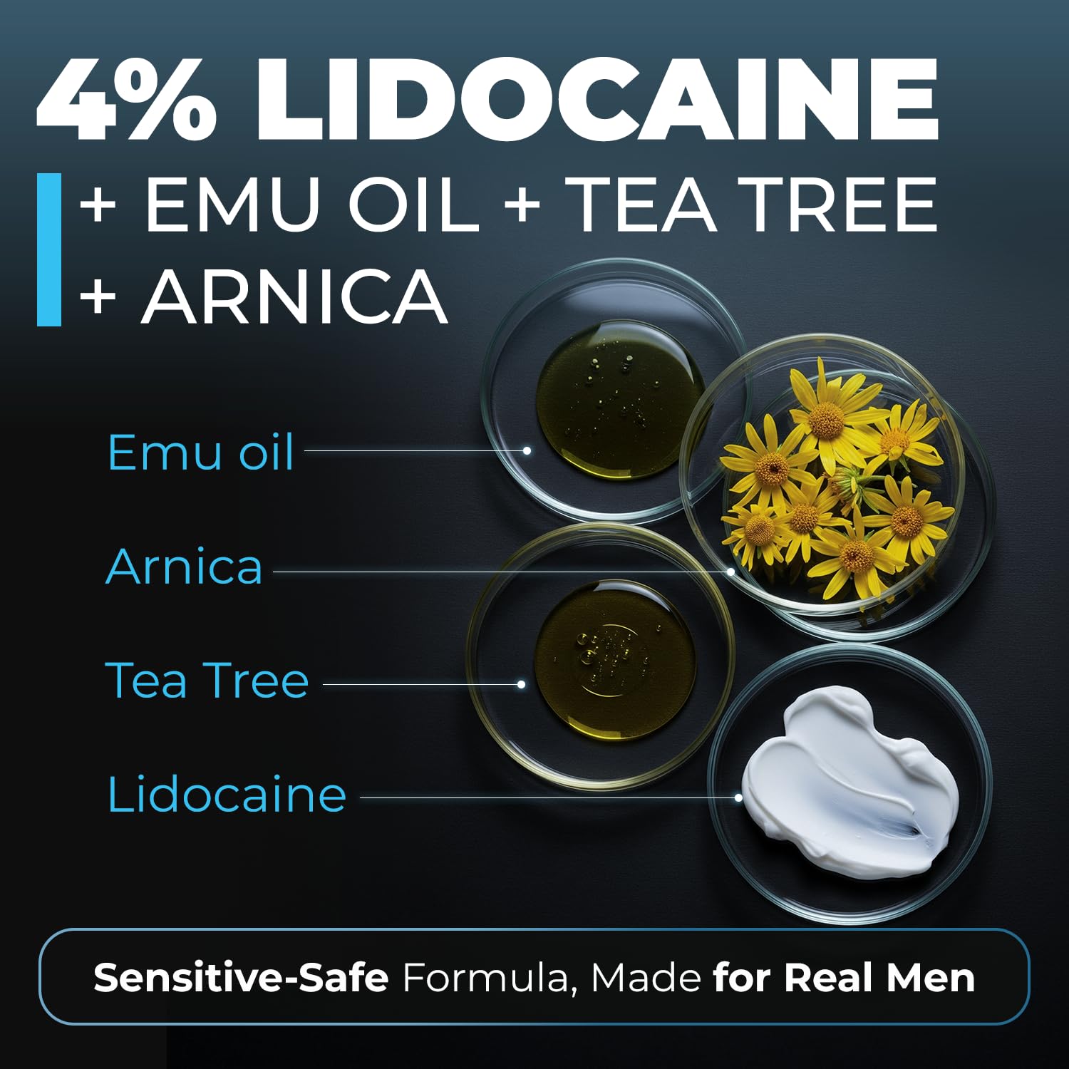 Bravado Labs delay cream dab application showing easy pre-sex use.
