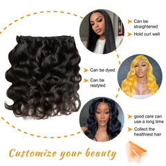Brbeawor 14A Brazilian body wave bundle 26in creates long, glossy waves