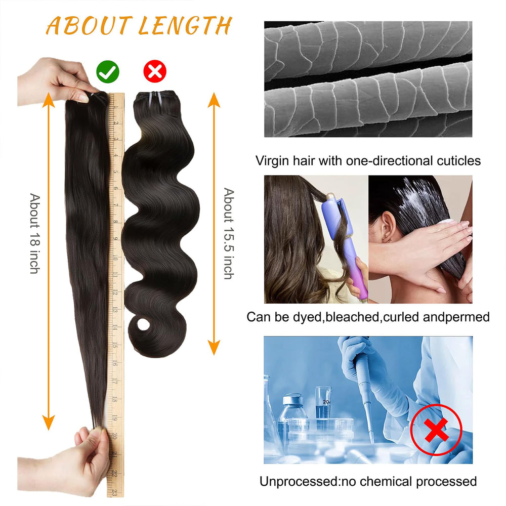 Brbeawor body wave bundles close-up shows durable double machine weft