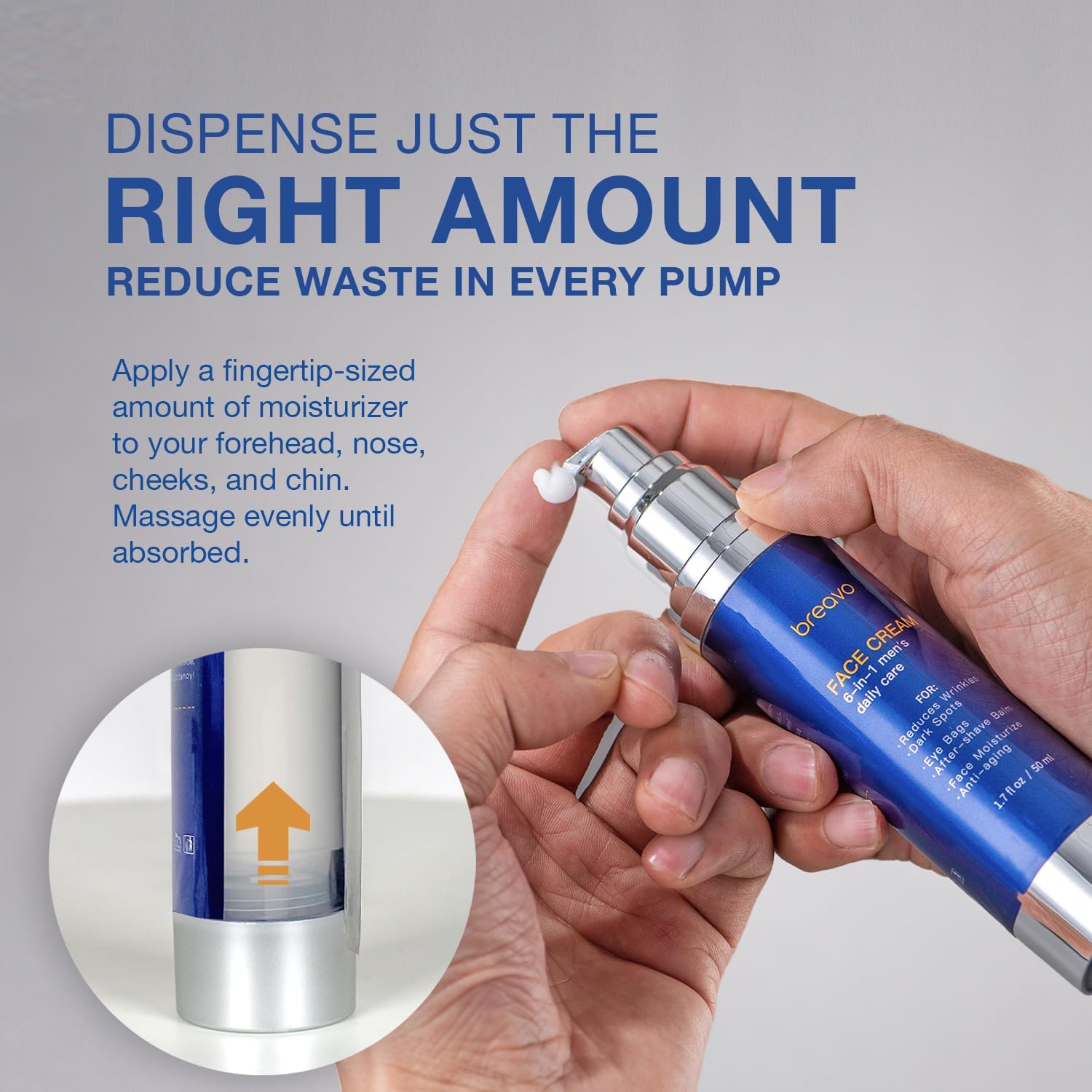 Breavo 6 in 1 Face Cream provides lasting facial hydration.