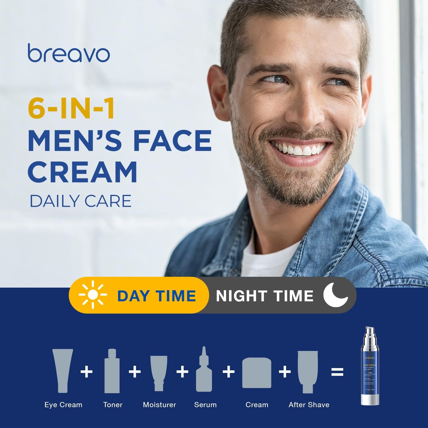 Breavo 6 in 1 Face Cream nourishes skin deeply.