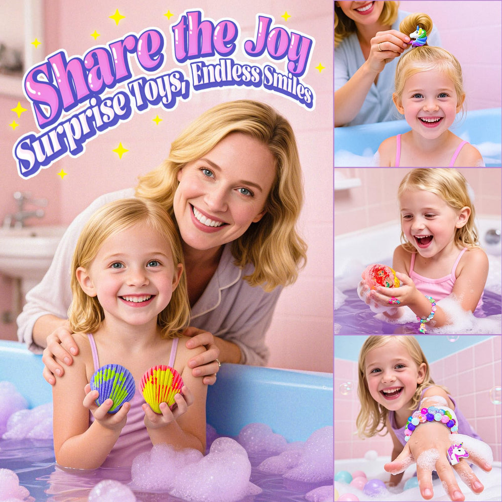 BreezeDream Shell Bath Bombs Fruity Scents Label highlights six kid-friendly aromas.