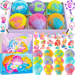 BreezeDream Shell Bath Bombs Mermaid Box offers imaginative bath time with themed toys.
