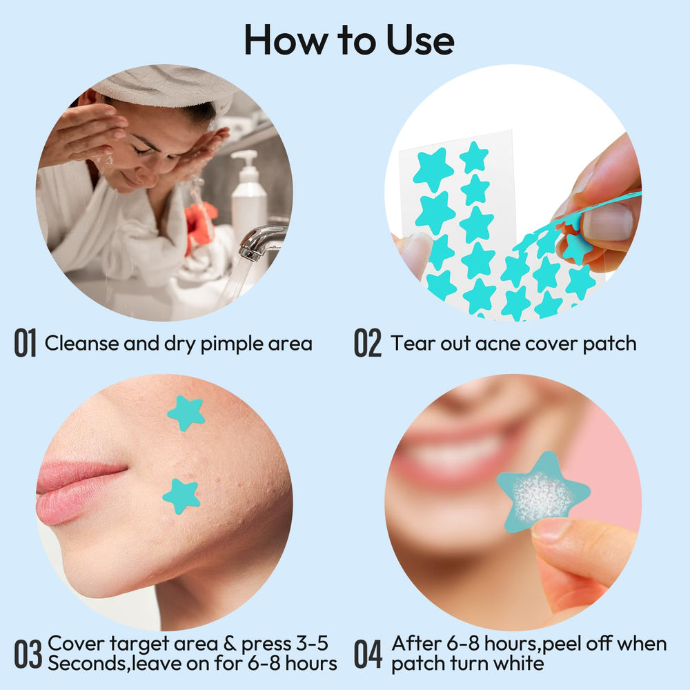 Breiboz pimple patches are individually packaged for on-the-go touch-ups.