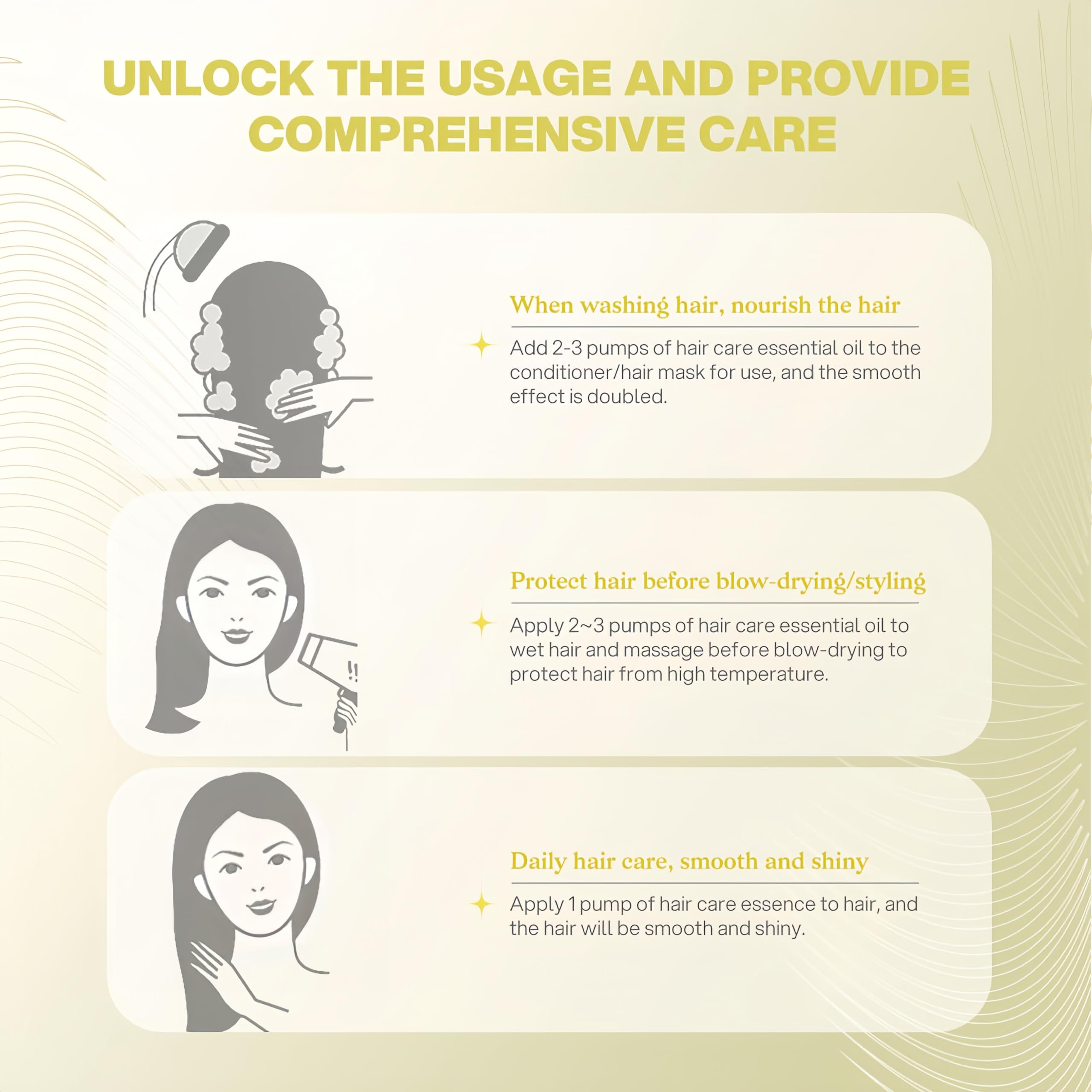Bremod Performance 10in1 Hair Serum anti-static technology reduces flyaways.