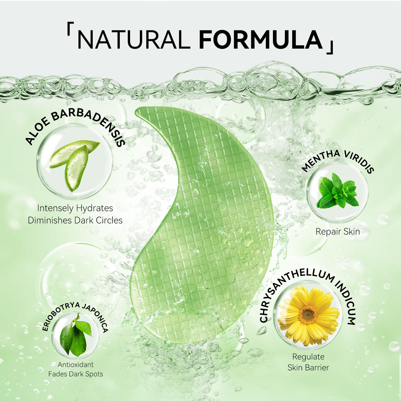 BREYLEE collagen formula eye patches highlighting elasticity benefits