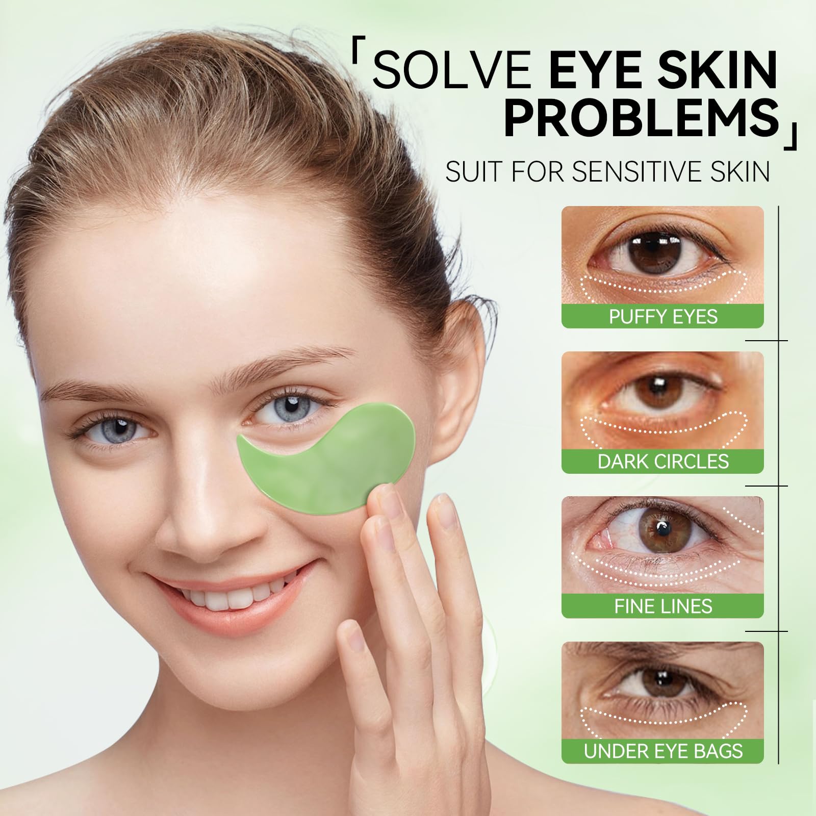 BREYLEE eye patches on hand illustrating portable convenience