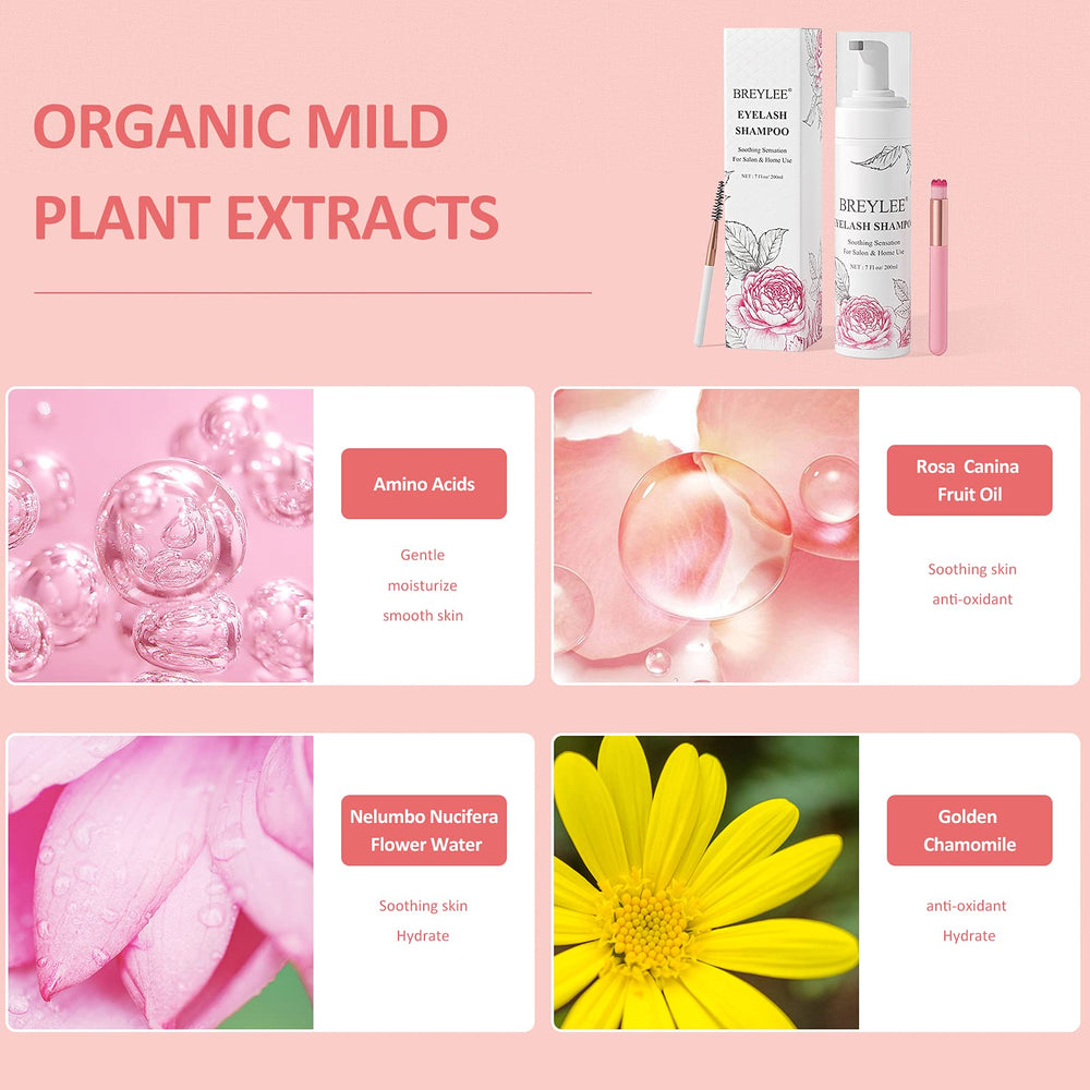 Gentle plant-based formula from BREYLEE for irritation-free lash care