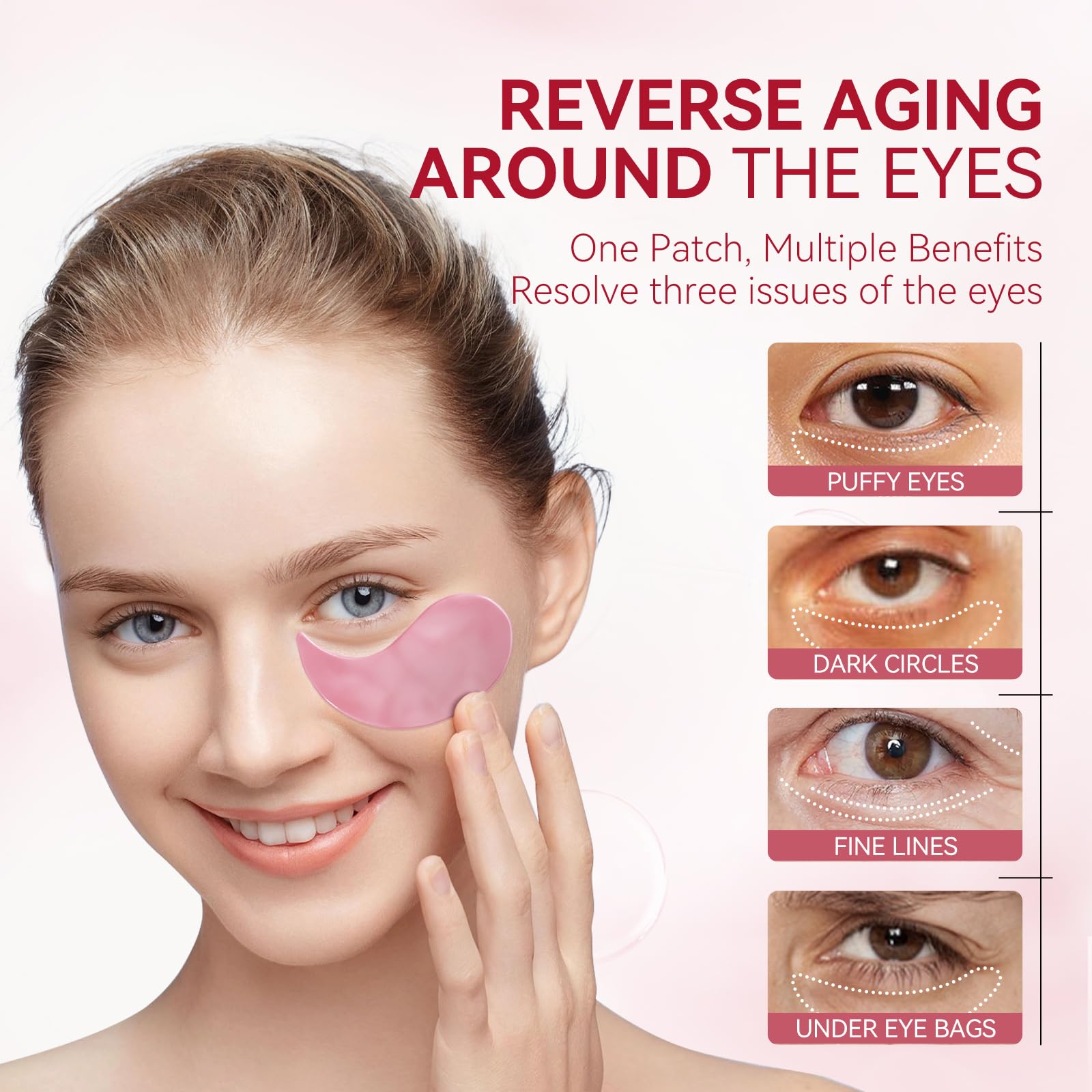 BREYLEE patch applying under-eye during routine for hydration.
