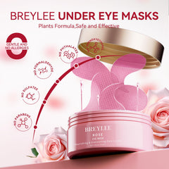 BREYLEE Rose Eye Mask packaging signals premium night-care routine.