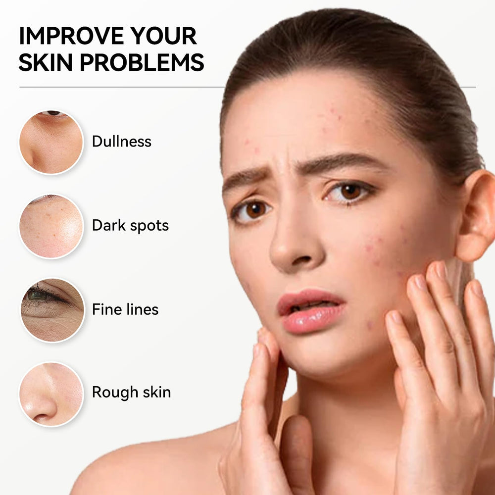BREYLEE Vitamin C Serum before-after scene demonstrates brighter, smoother skin
