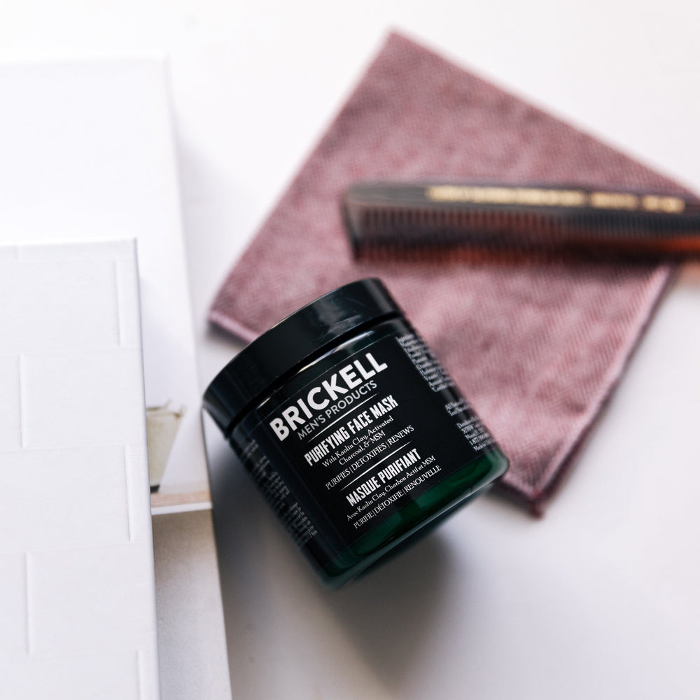 Brickell Charcoal Face Mask ingredients Hyaluronic Acid and Aloe for hydration.