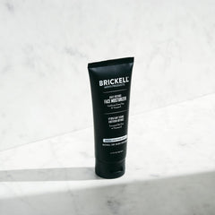 Brickell Daily Defense SPF20 face application shows quick-absorb texture for daily use