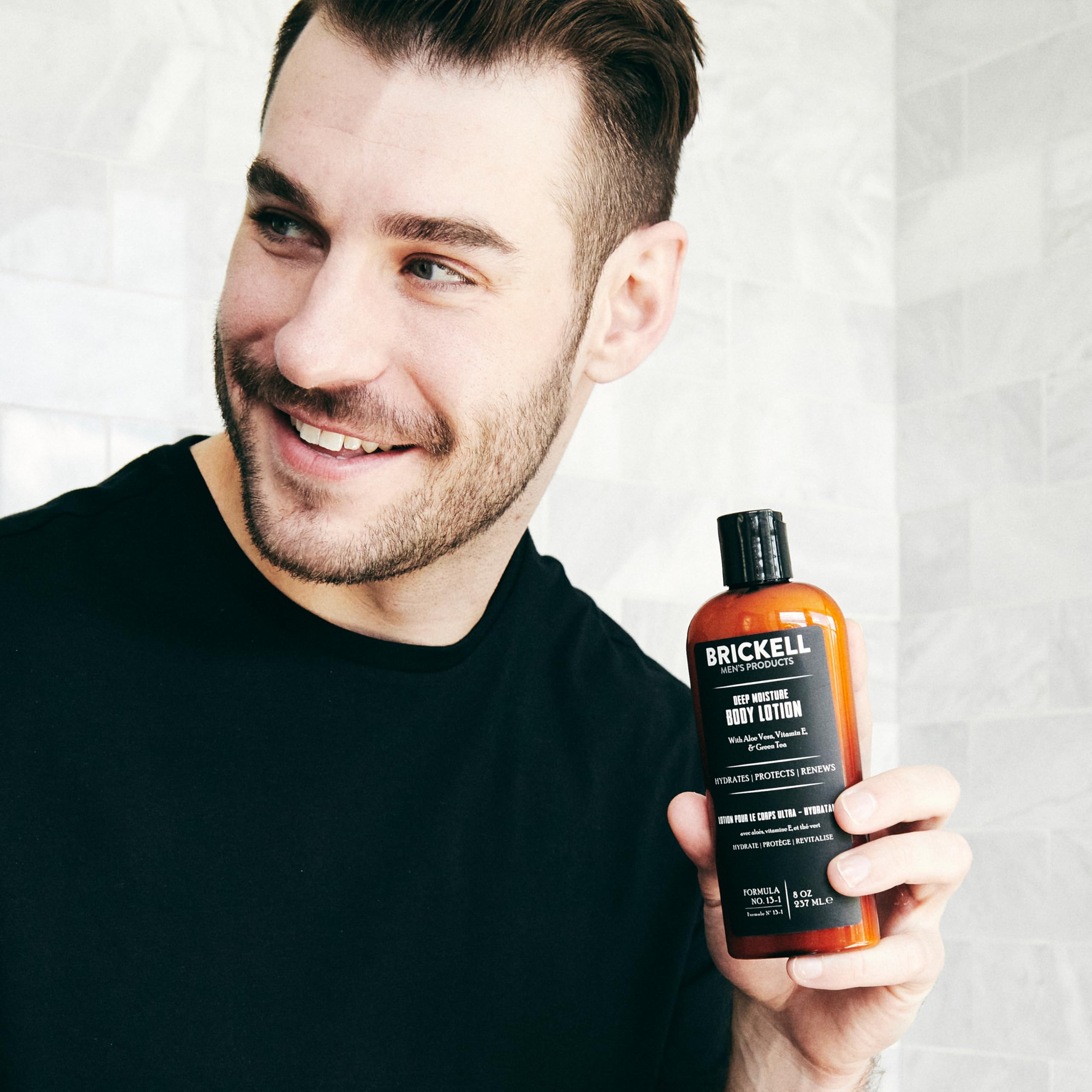 Brickell Deep Moisture ingredients aloe jojoba green-tea for natural nourishment.
